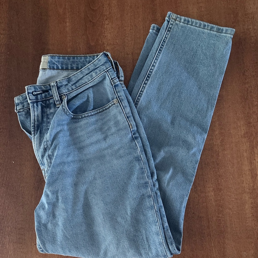 Everlane Curvy Cheeky Straight Jean - Light Sky